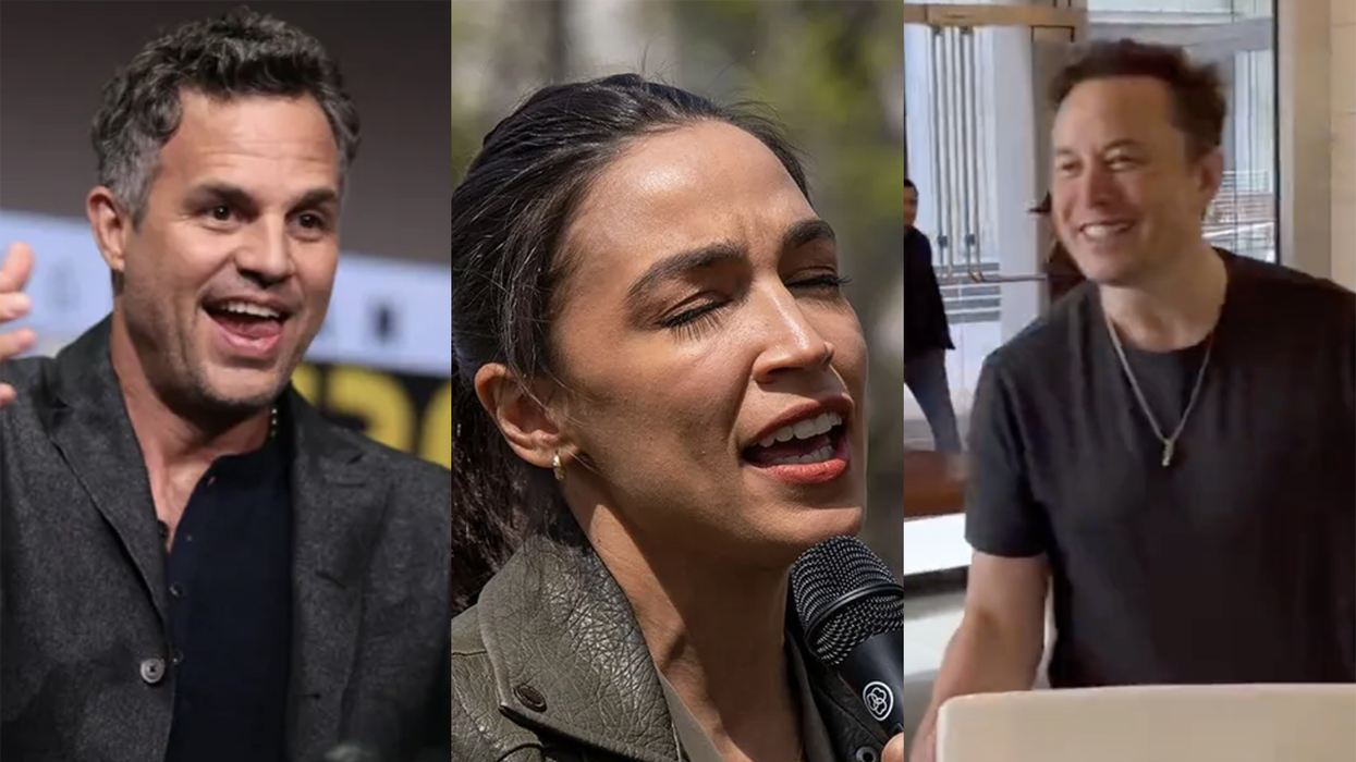 Mark Ruffalo tries playing superhero for AOC, but Elon Musk is the one who goes Hulk Smash