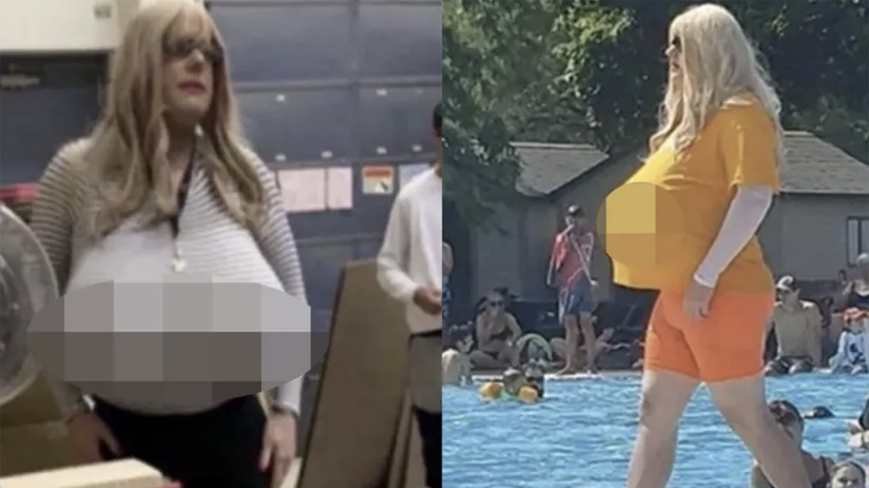 Our favorite chesty shop teacher is BACK and the school board ruled in HER favor (fake nipples and all)