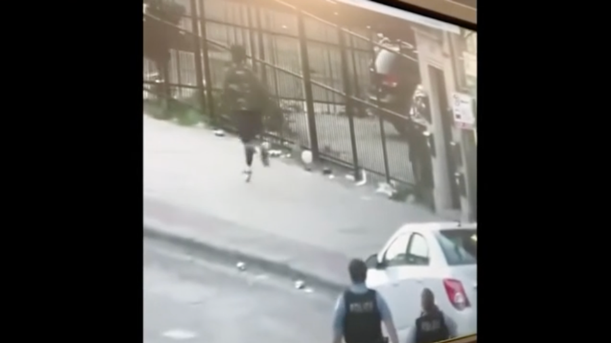 Watch: Police car vandal demonstrates what happens when you do too many drugs