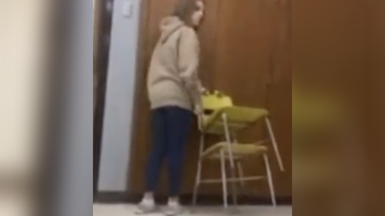 Watch: Public school teacher locks kid in a closet, yells at student trying to help as the kid cries out