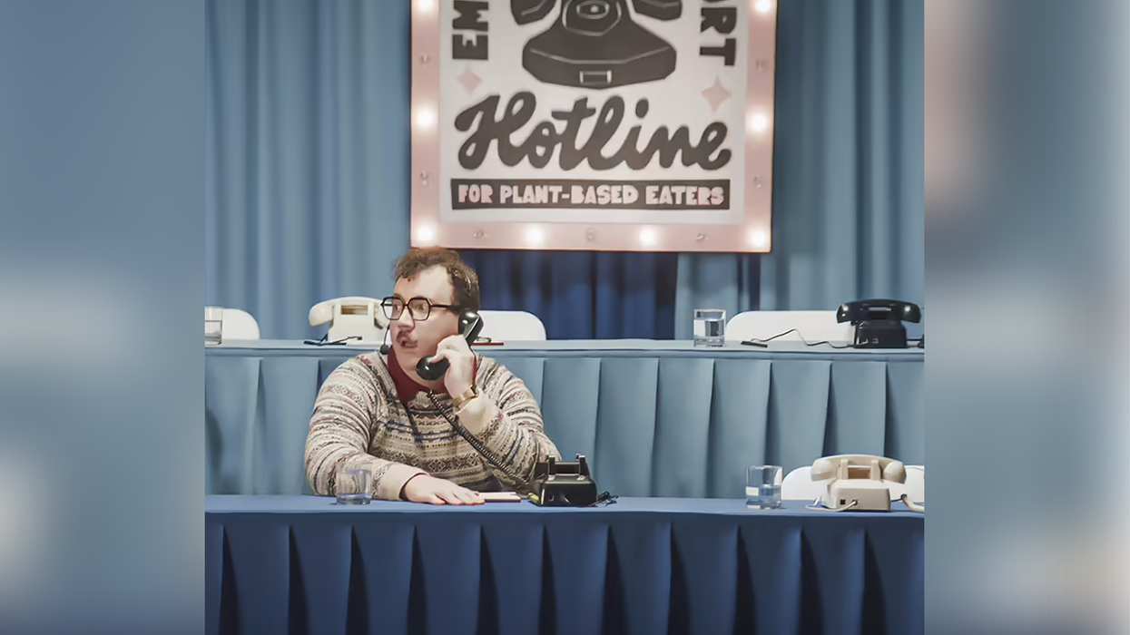 There is a vegan hotline for people triggered by Thanksgiving because being vegan isn't embarrassing enough