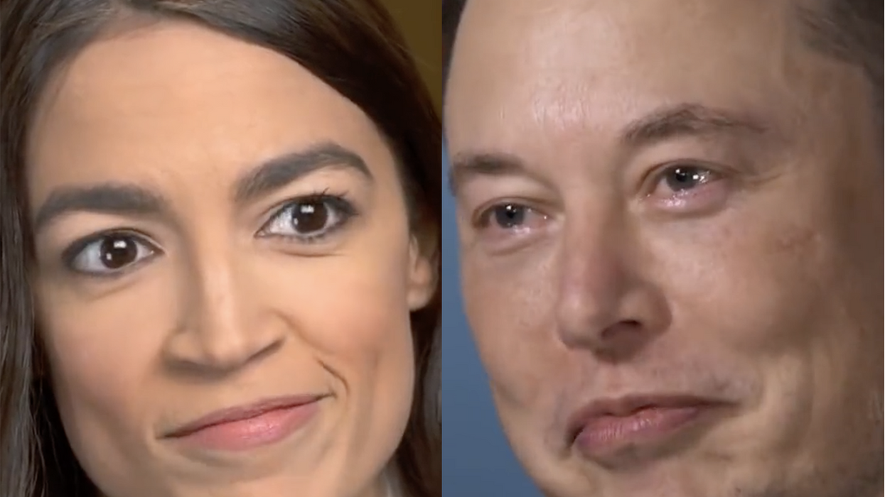 Since AOC won't calm down about Elon Musk, she must want to date him as this video "love story" implies