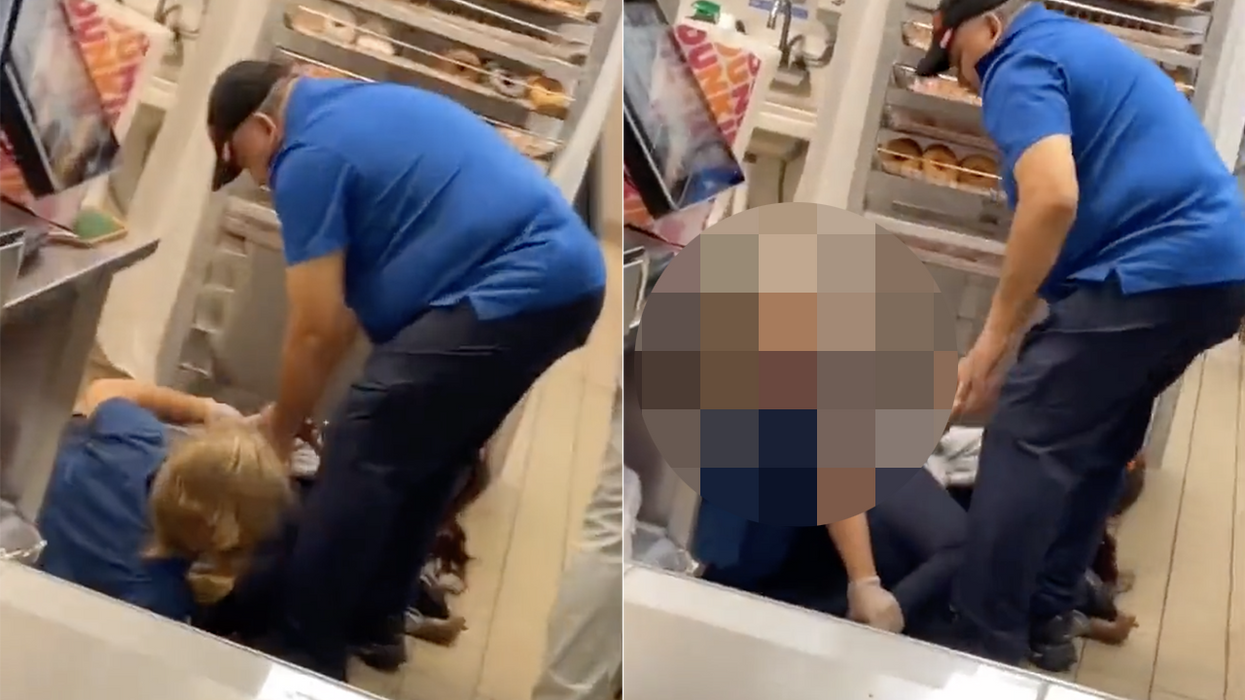 Watch: Bloody brawl breaks out between Dunkin' employees when all this dude wanted was his coffee