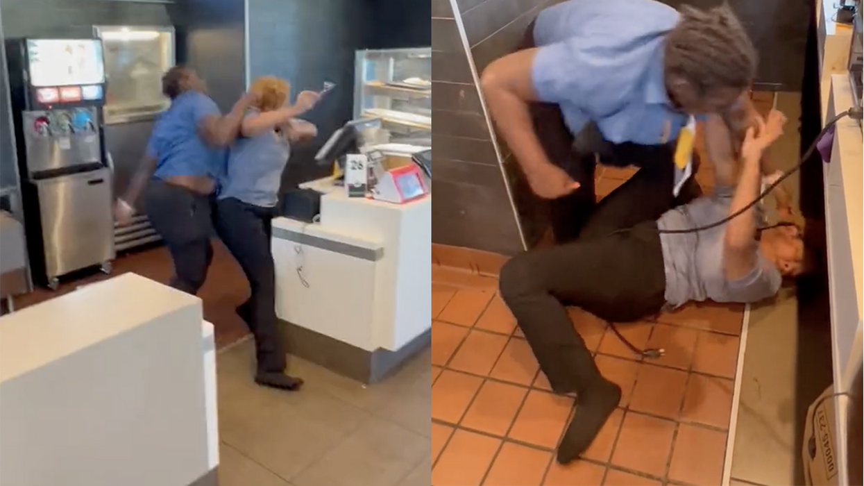 Watch: Girl fight breaks out at McDonald's until one goes to town with savage UFC-style ground and pound