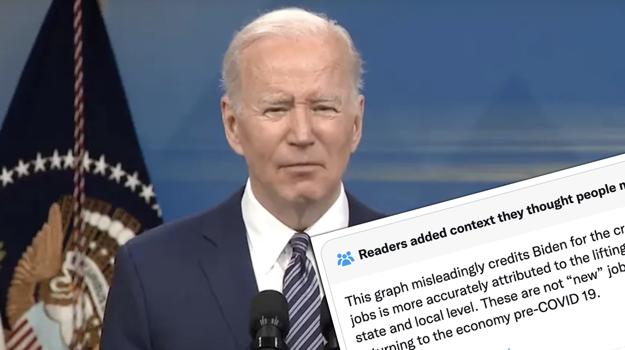 Twitter users hit Joe Biden with another brutal fact check over his misleading job creation numbers