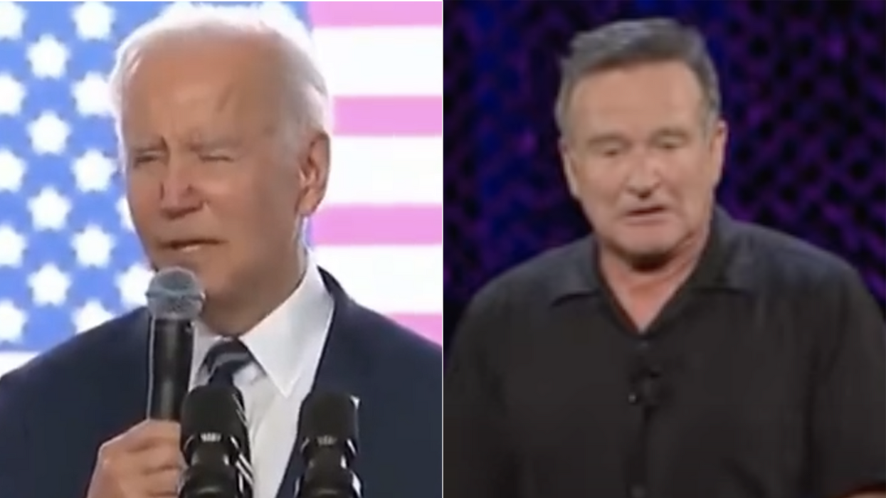 Watch: Joe Biden attempts Robin Williams joke after failing at public speaking again, the comedian responds (kinda)