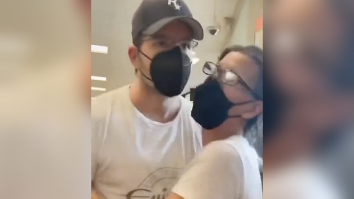 Watch: Masked bro has hilarious meltdown, threatens to fight guy who stood too close to him without a mask