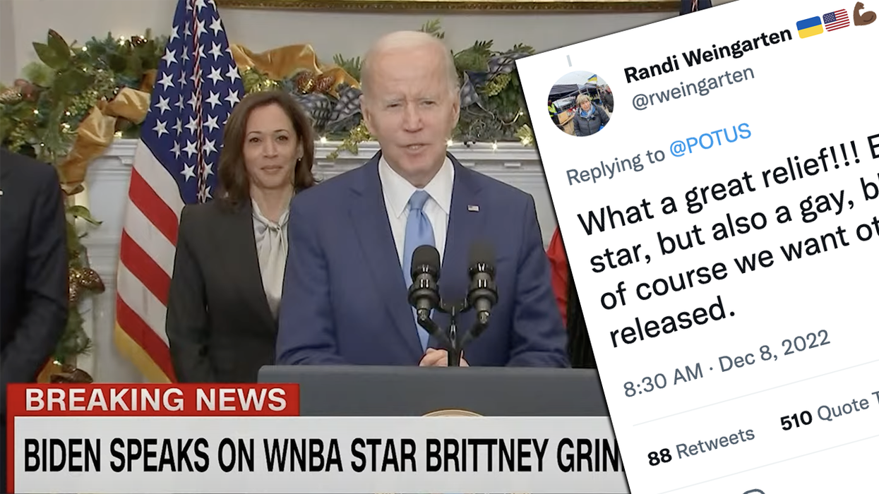 Randi Weingarten's garbage tweet about Brittney Griner-Merchant of Death trade belongs in virtue signaling hall of fame