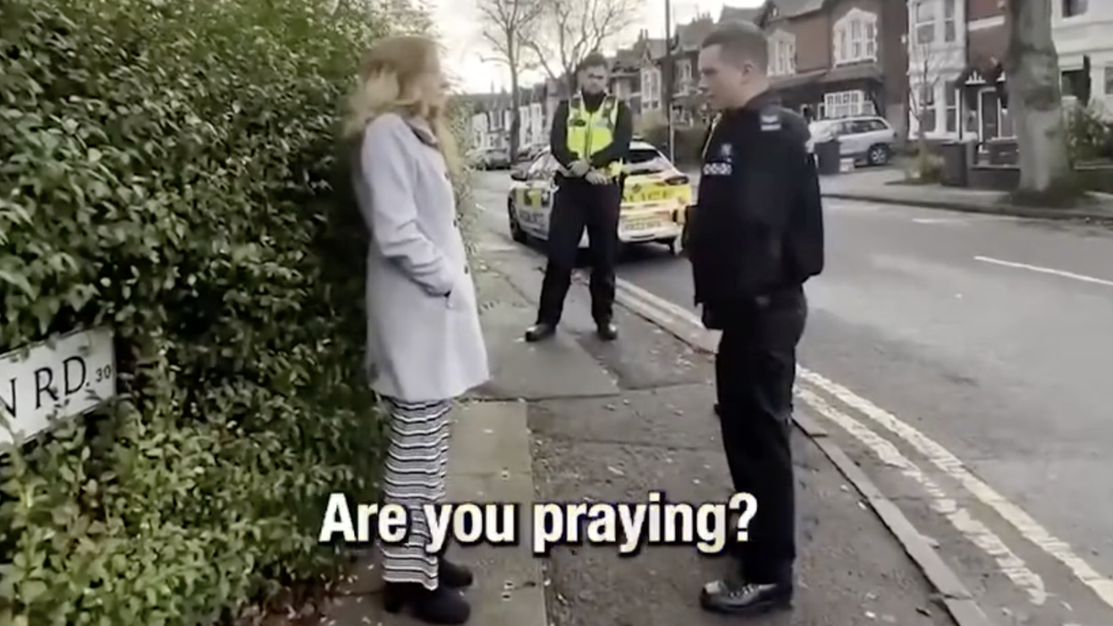 Watch: Woman gets arrested for PRAYING because in the UK there are certain places where that's against the law