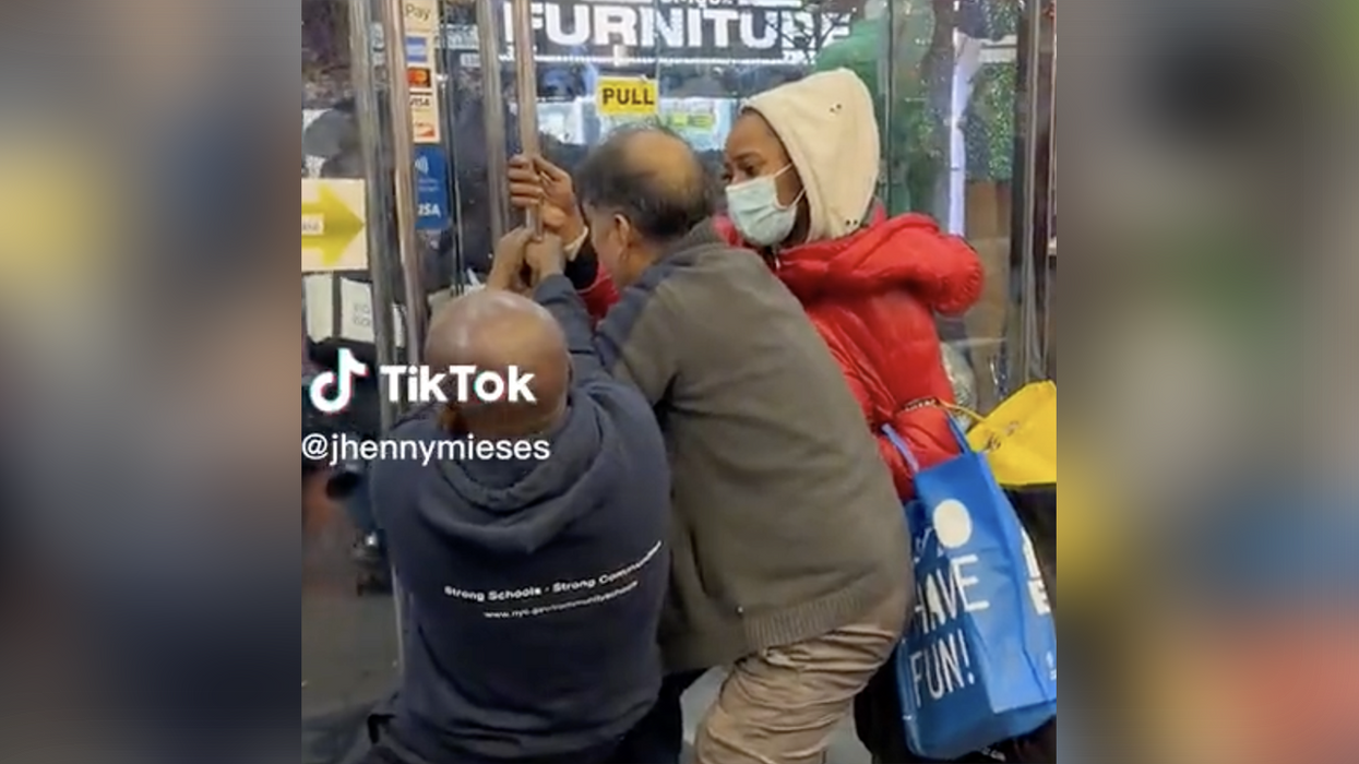 Watch: Fed-up store owner locks thief in his store until she pays up for what she's stealing