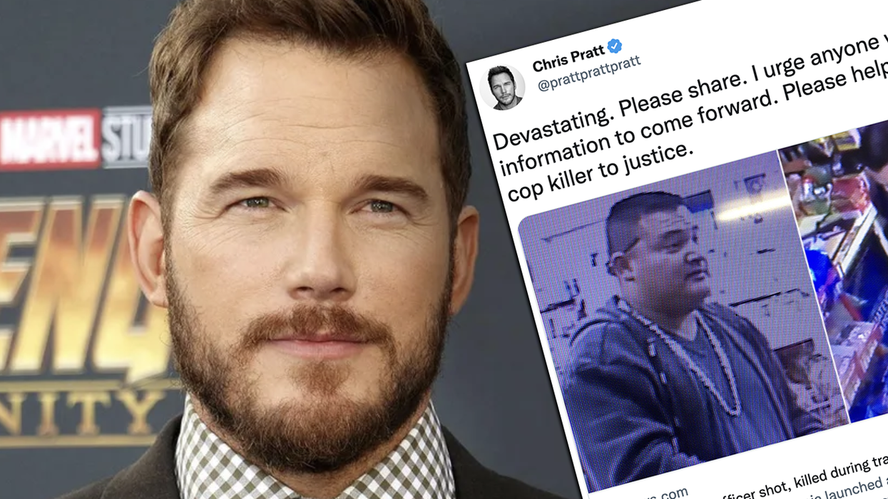 Chris Pratt Tries to Help California Police Find Cop Killer, Leftists Attack