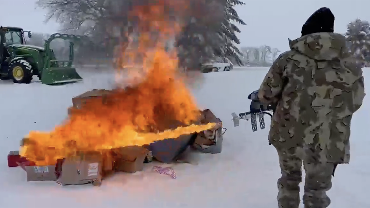 Trump chooses Kristi Noem for DHS, here she is looking like a badass with a flamethrower