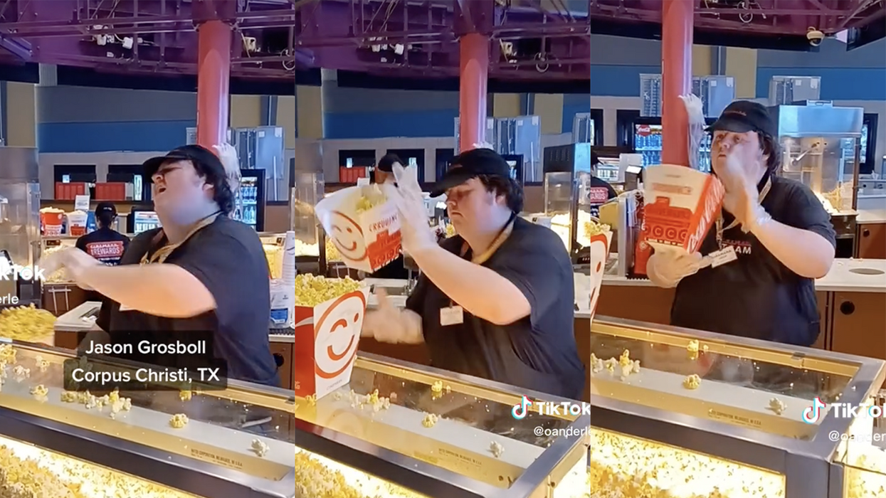 Watch: The bad boy of making movie popcorn takes the internet by storm because we live in silly times