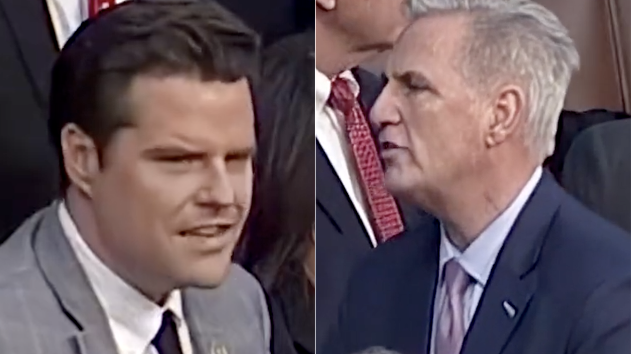 'You're a formulated pickle pauper': Lip reading 'expert' reveals argument between Kevin McCarthy and Matt Gaetz