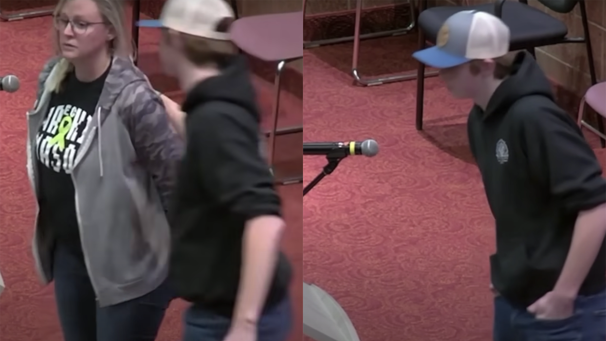 Watch: Woke school board cuts mother off, so her son saves the day and hammers them with reality