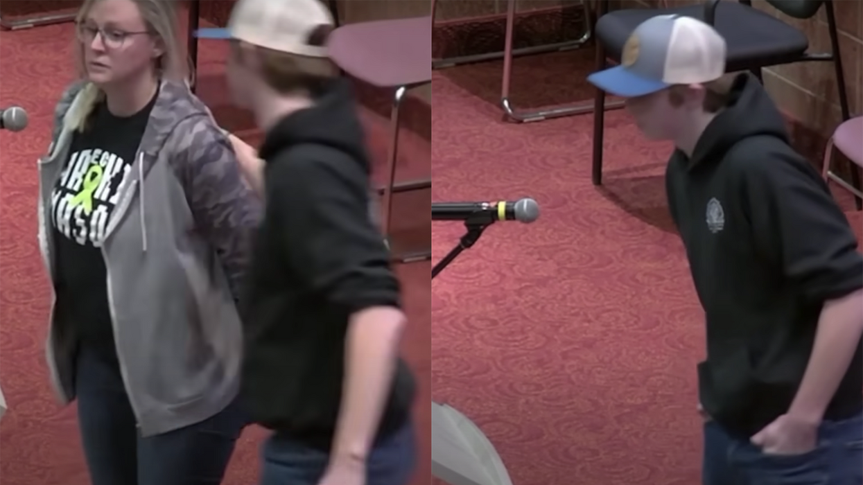 Watch: Woke school board cuts mother off, so her son saves the day and hammers them with reality