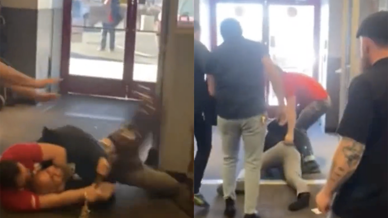 Watch: Hero chokes out guitar thief before dragging him out of Guitar Center in cartoon-like fashion