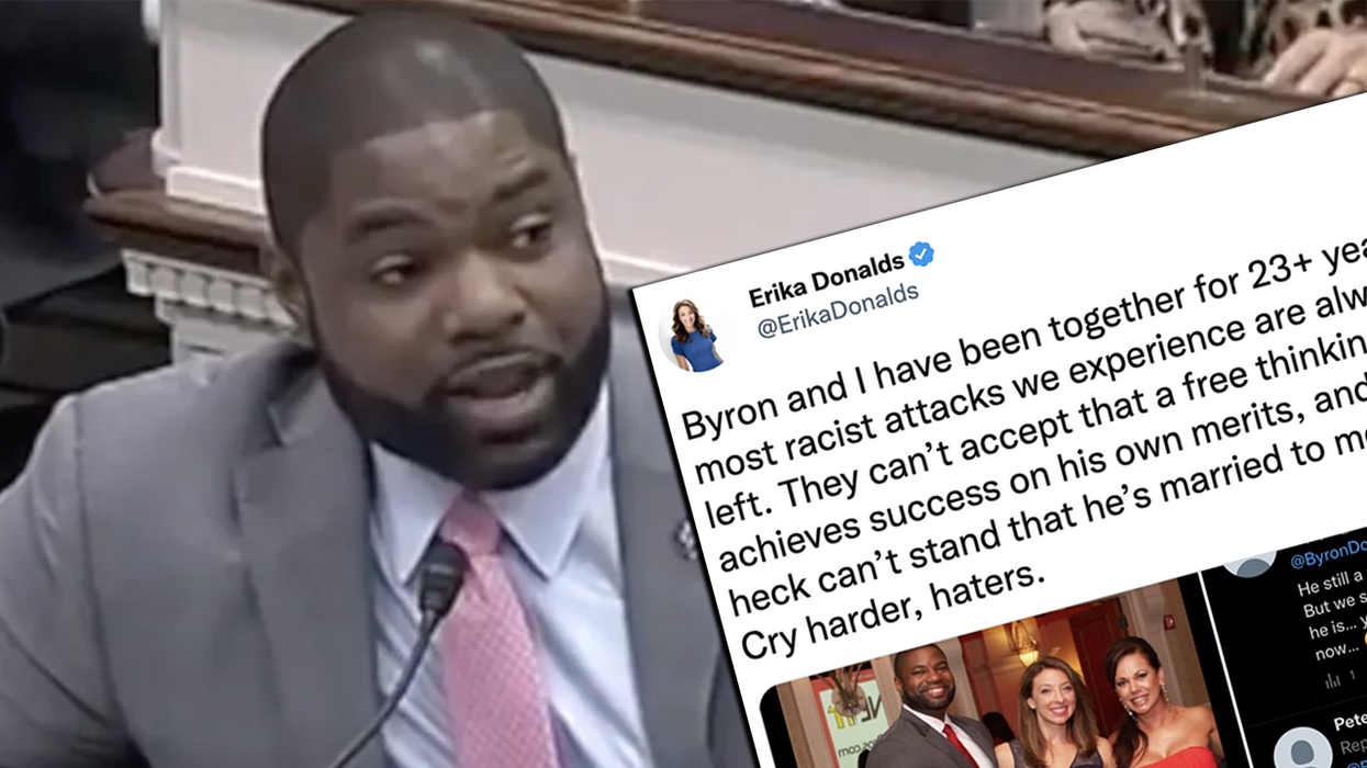 Byron Donalds' wife lets liberals attacking her for the color of her skin know where they can stick their hate