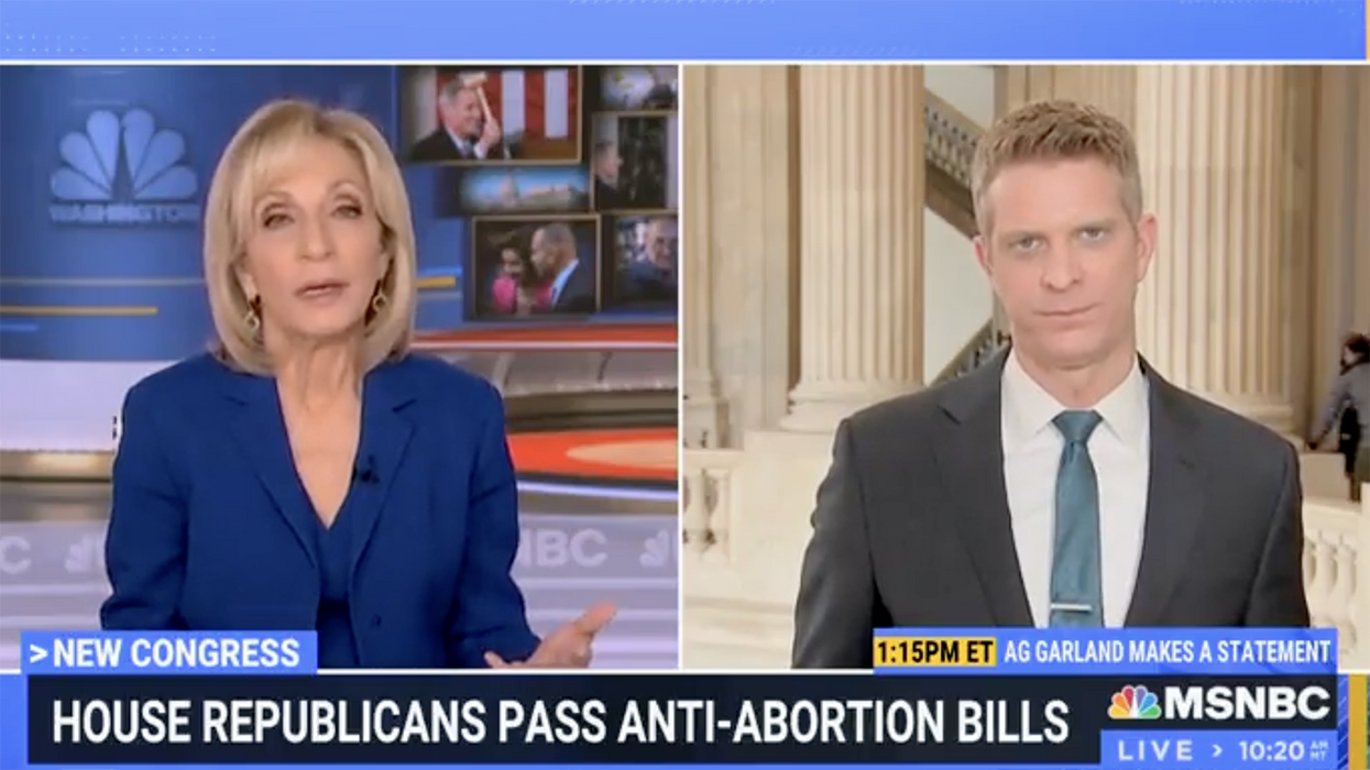 Andrea Mitchell scolds reporter for saying "Pro-Life" and it gets awkward
