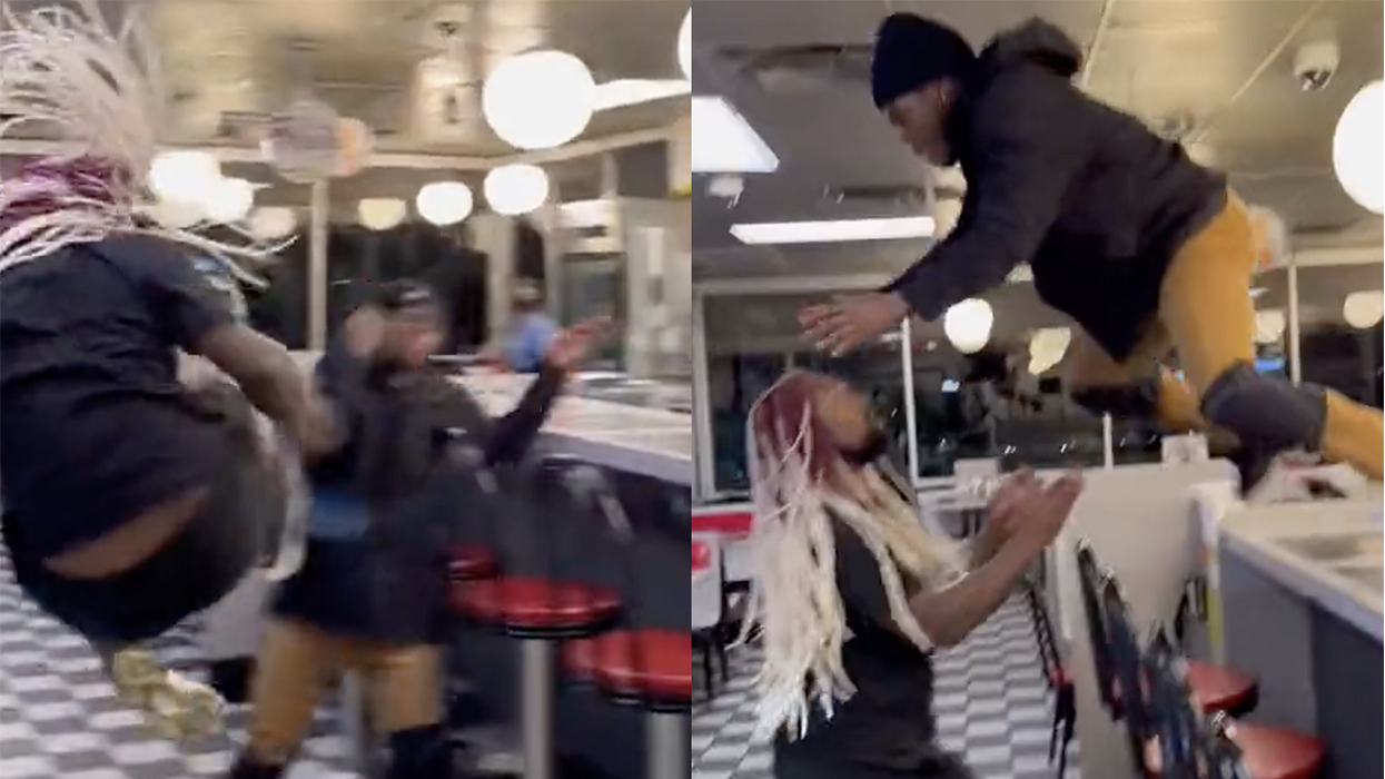 Watch: The latest Waffle House brawl dropped and it's a good ol' fashioned slobberknocker! Well, kinda.
