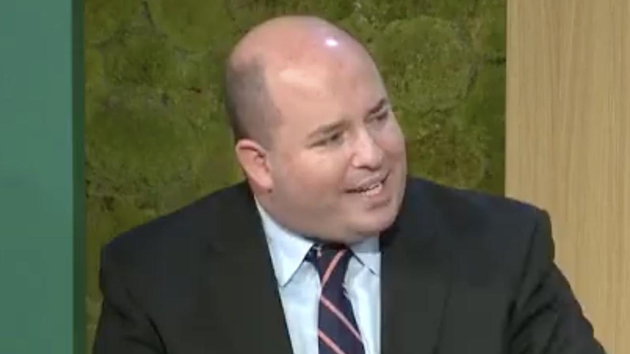 WATCH: They hired Brian Stelter to  host a panel on "disinformation" in Davos for some reason