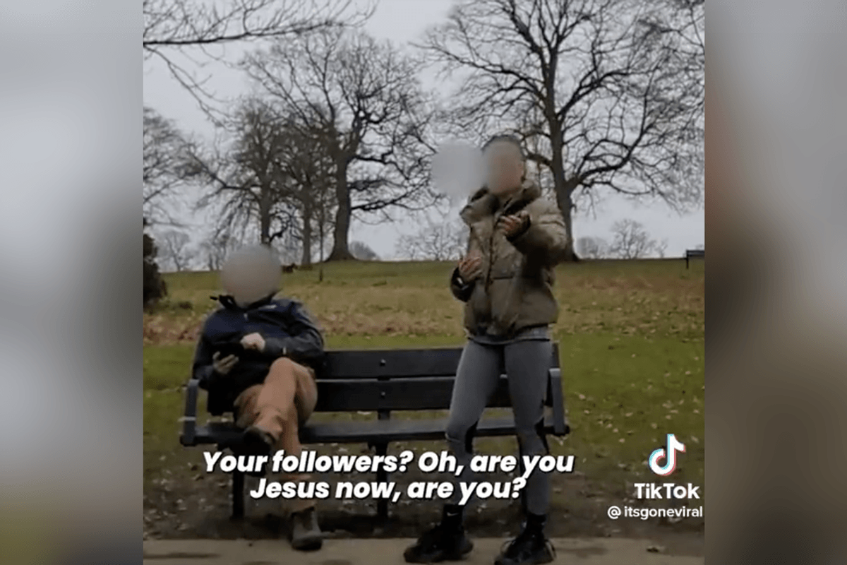 Watch: Smug 'influencer' whines old man is ruining her livestream as he lets her know how little he gives a rip