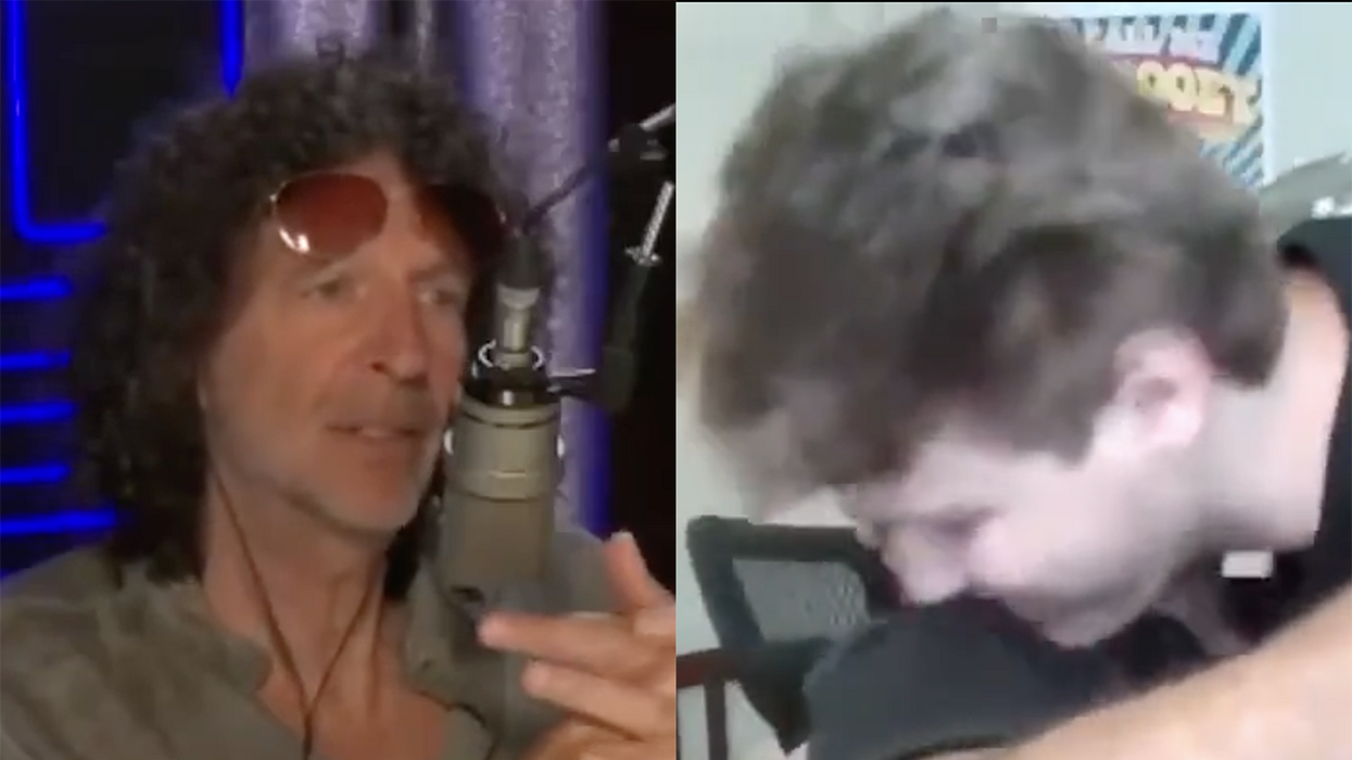 Watch: Woke sellout Howard Stern shames his producer's son for hugging his dad, not being masked up