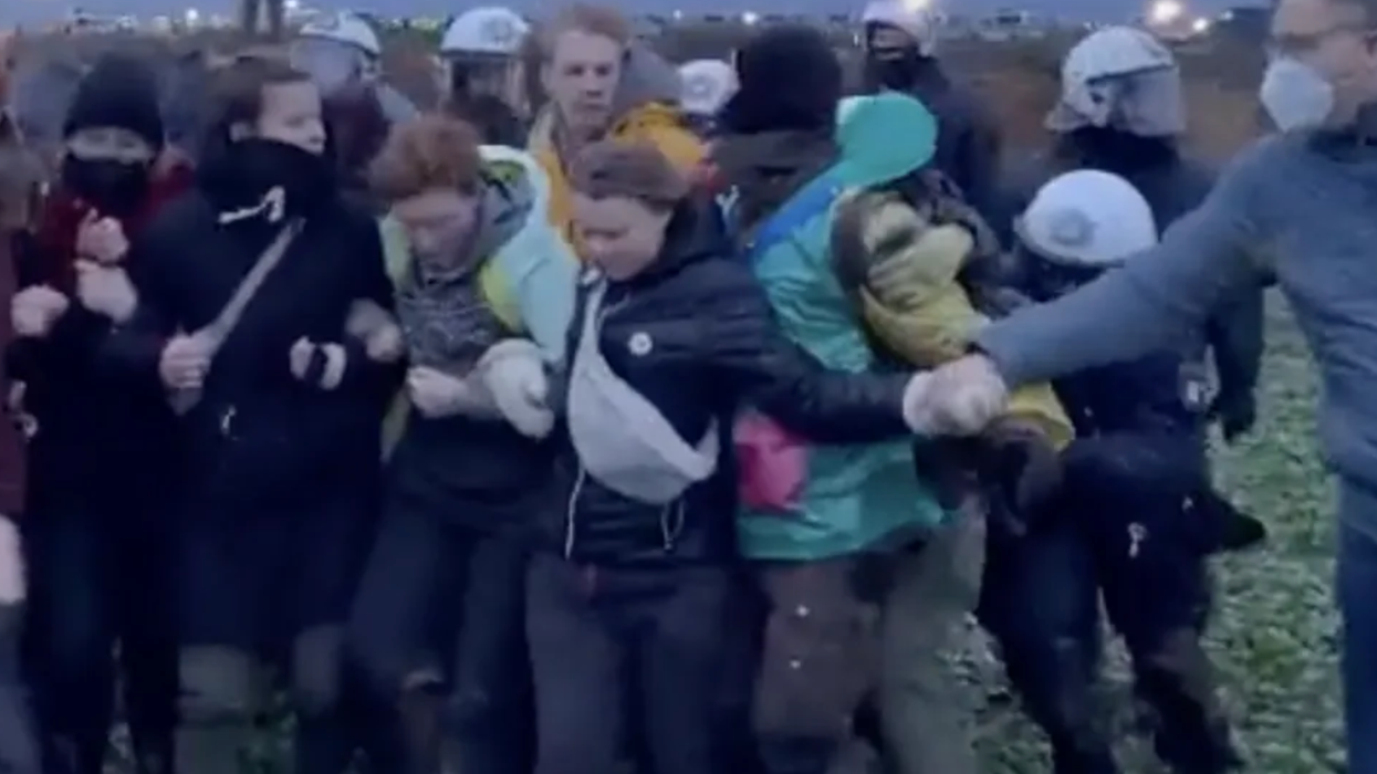 Update: That video of Greta Thunberg being yeeted by police was apparently staged for the press