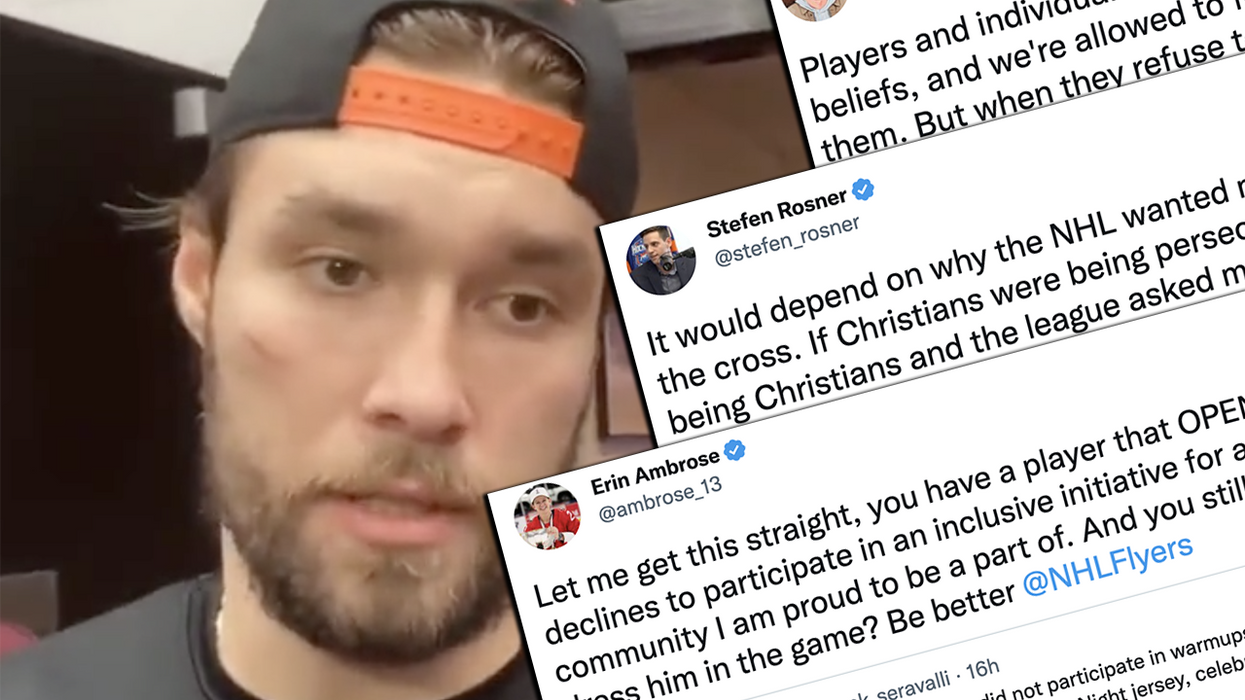 Watch: Media goes into meltdown because a single NHL player didn't wear an LGBTQ jersey