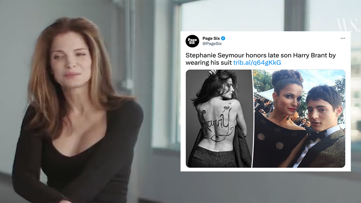 Supermodel honors late son by posing half-naked in his clothes and we have questions