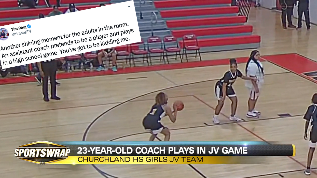 LOL: Coach impersonates 13-year-old basketball player, absolutely WRECKS all the high school competition