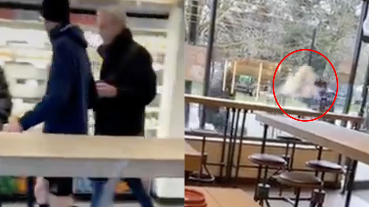 Watch: It's a beta male brawl over a skinny latte in the saddest public display of soy you'll see