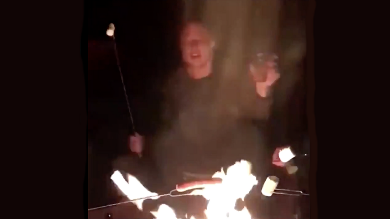 Enjoy watching Elon Musk drinking whiskey and toasting marshmallows on the roof of Tesla while singing Johnny Cash