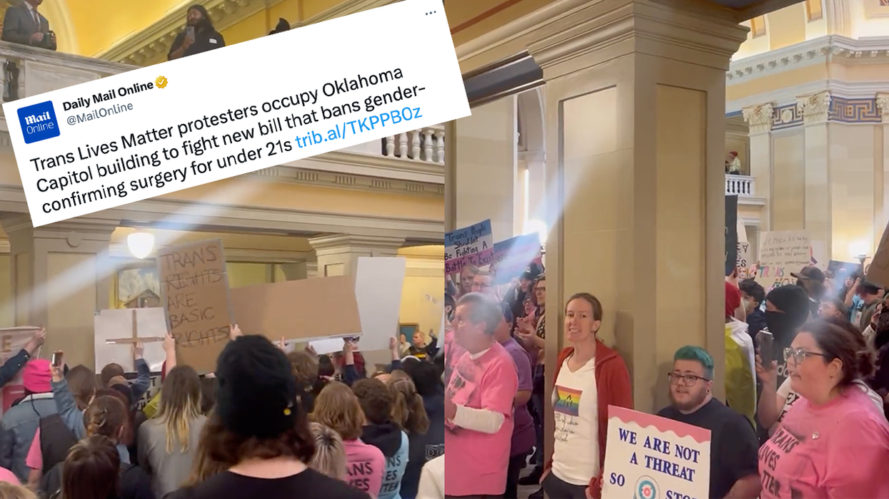 WATCH: 'Trans Lives Matter' Protestors Stage Insurrection at Oklahoma Capitol But No One Seems to Care
