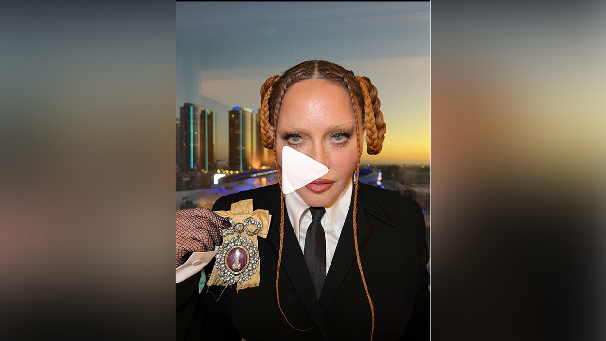 WATCH: Madonna Shows Off Phallic Bling With Nasty Penis Brooch. Yes, a Penis Brooch.
