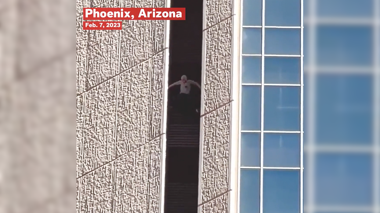 INSANE VIDEO: 'Pro-Life Spiderman' Scales Massive Skyscraper to Raise Money For Crisis Pregnancies