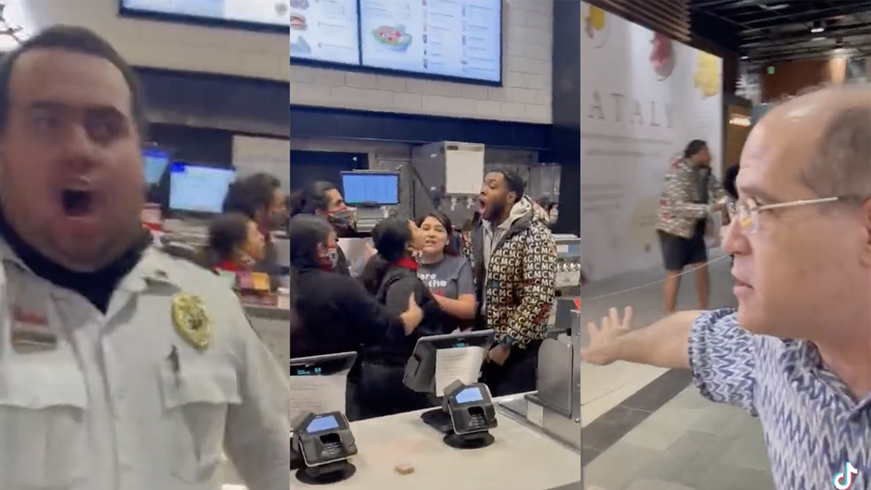 Watch: Dude menaces Chik-Fil-A employees, yet bystanders are more concerned about stopping the guy filming it