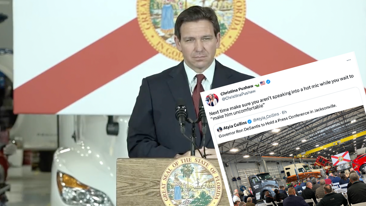 Activist "journalist" caught on hot mic saying what she wants to do to Ron DeSantis, Team DeSantis wrecks her face