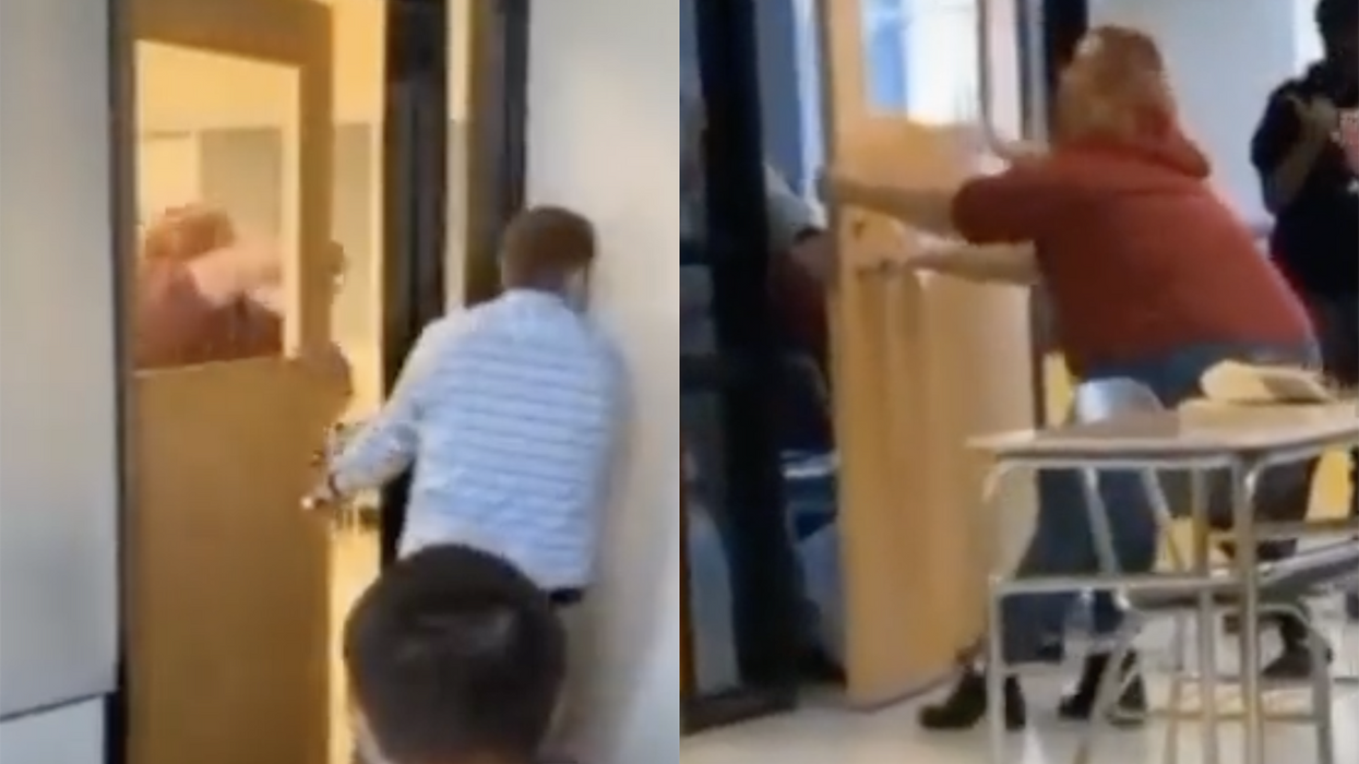 Watch: Big Red monster goes on the rampage against Walter at school and the Internet's dying to know what Walter did