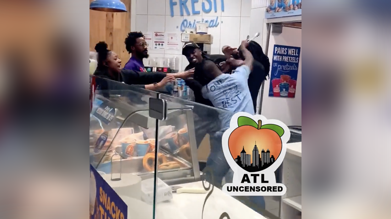 Watch: Guy finds out the pretzel stand ran out of his favorite item and his violent rage is a bit of an overreaction