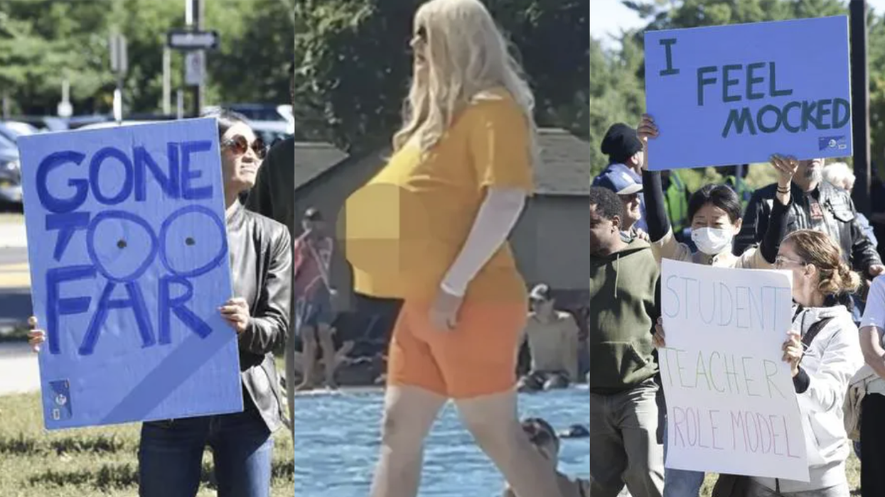 ‘We want to be heard’: Parents demand school board do something about our favorite ginormous fake-knocker'd shop teacher