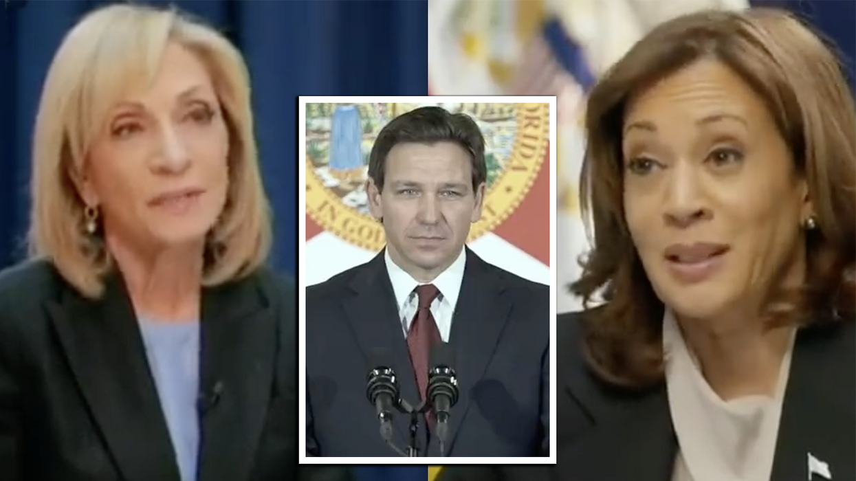 MSNBC journactivst Andrea Mitchell busted LYING about Ron DeSantis in interview with Kamala Harris