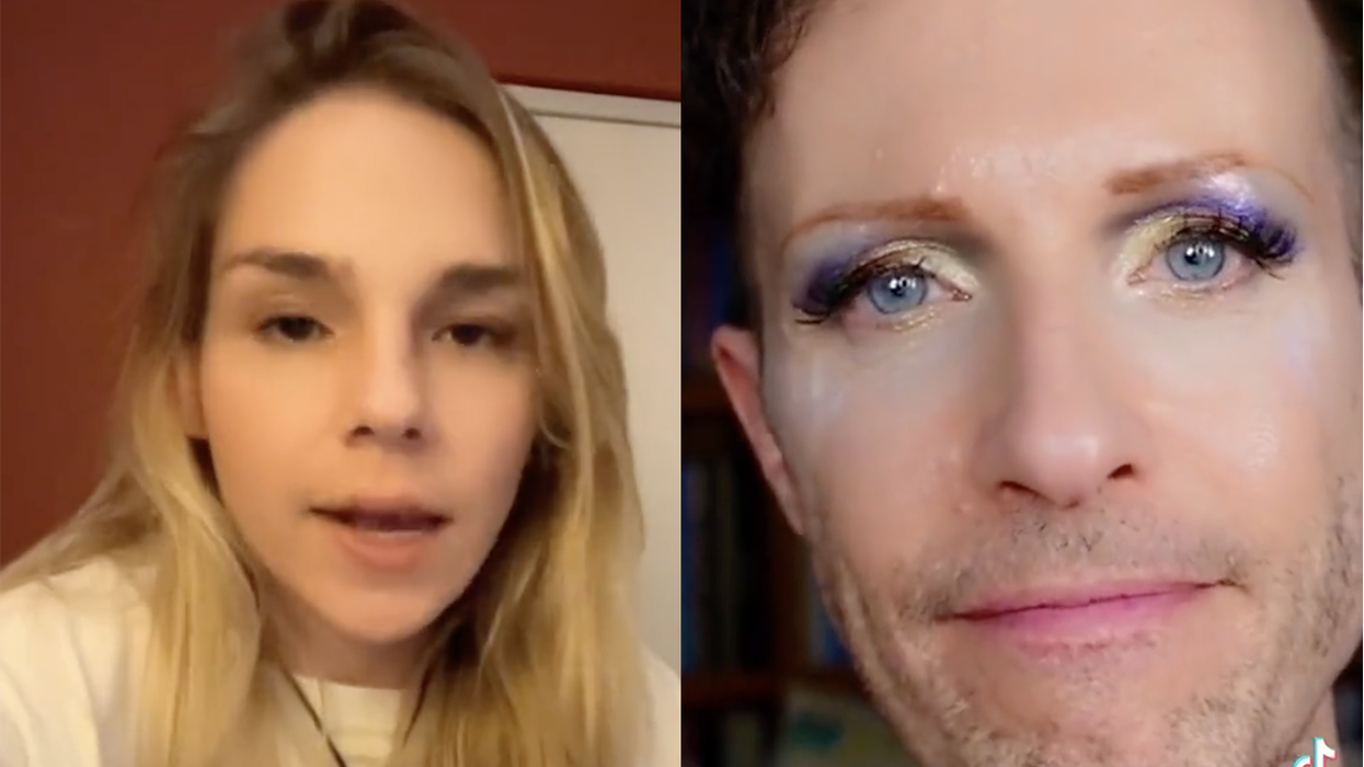 Woman quotes anti-sexual violence organization while playing clips of popular TikTok star and my skin is still crawling