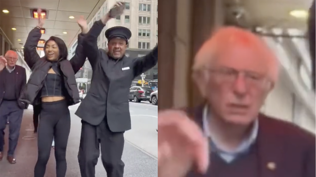 Watch: Bernie Sanders wanders into a TikTok dance and shares the disgust of all Americans
