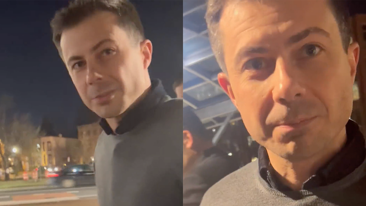 Watch: Pete Buttigieg bizarrely (and creepily) photographs reporter who confronts him about East Palestine