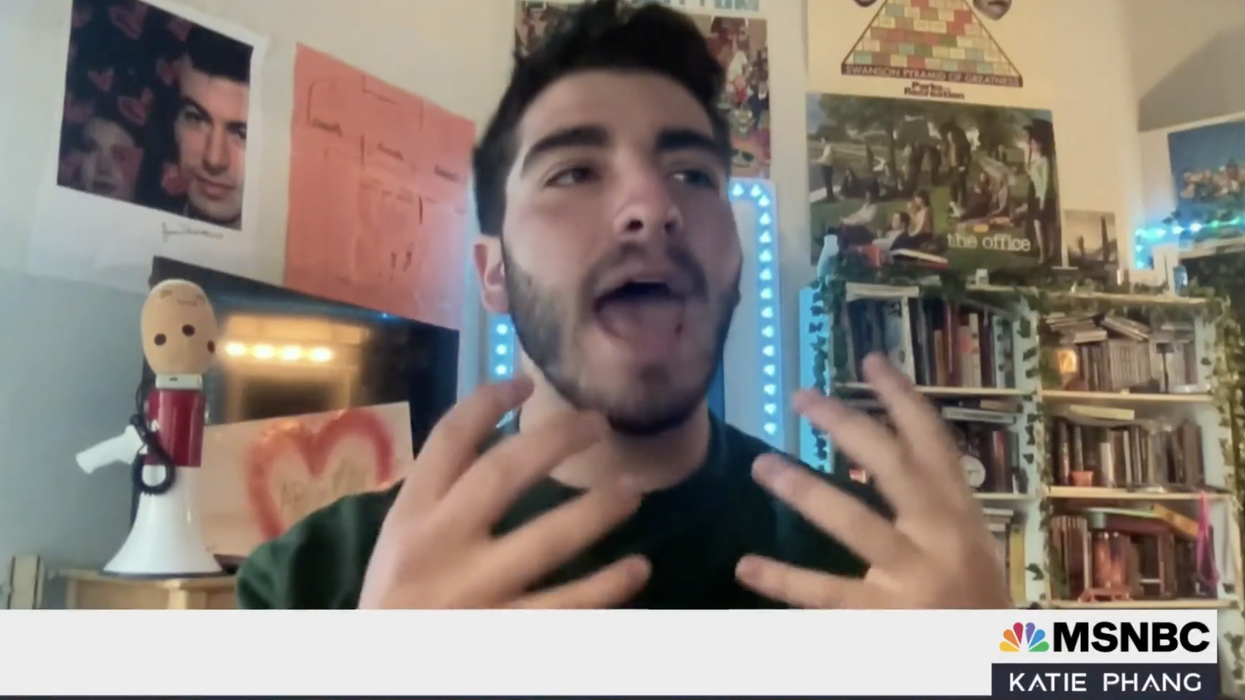 Watch: College socialist calls on Lizzo, late-night "comedians" to save him from Ron DeSantis