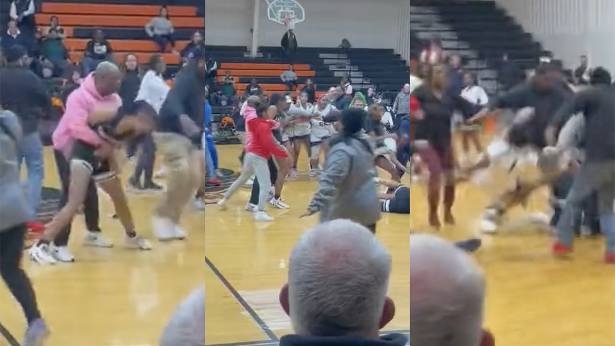 Watch: It's AEW meets WNBA at a high school basketball game where even the cheerleaders get tossed around