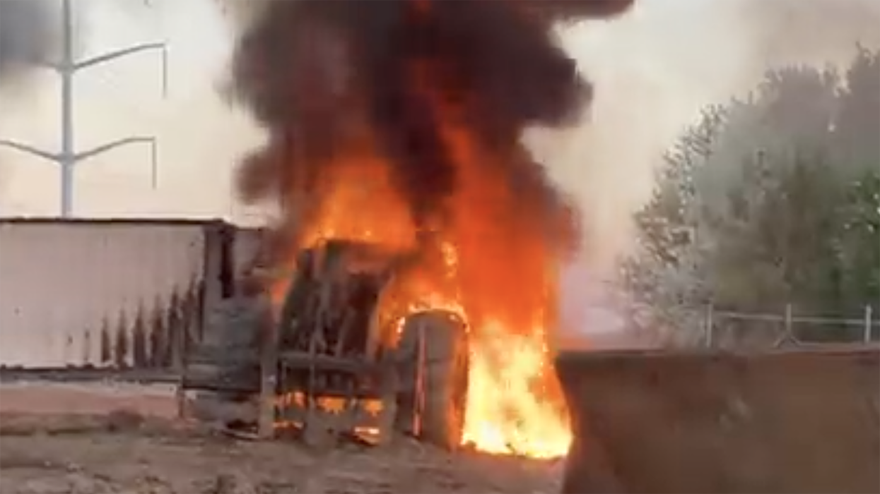 Watch: Don't look now, but left-wing domestic terrorists are burning a police training center to the ground