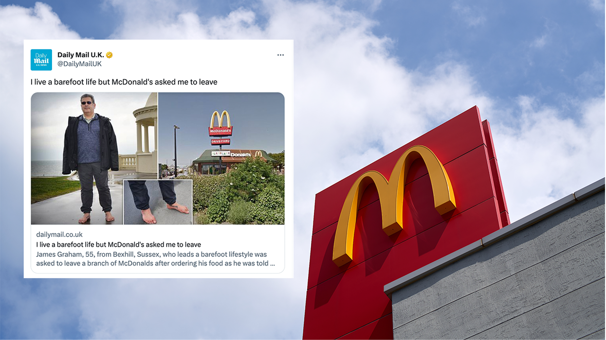Man gets kicked out of McDonald's for his "Barefoot Lifestyle" and is demanding answers as to why