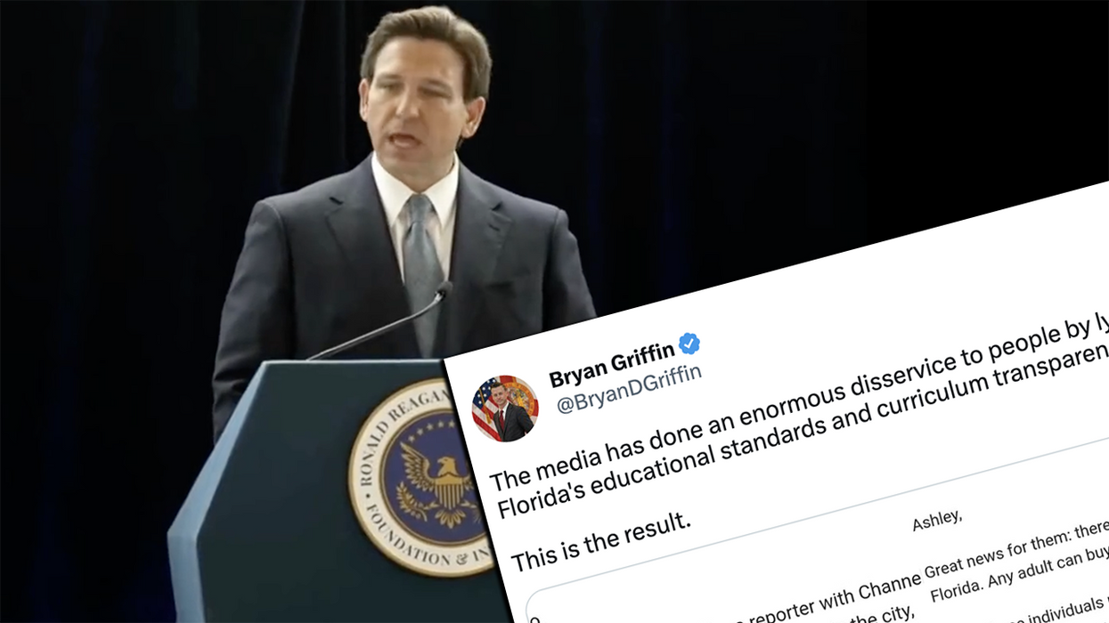 Team DeSantis returns heavy fire on reporter asking about the "anti-black, anti-woman" governor